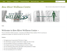 Tablet Screenshot of bowriverwellness.com